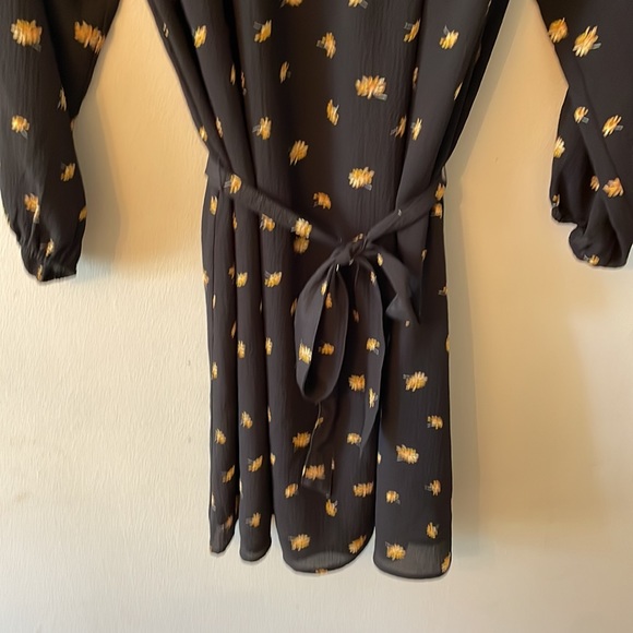 Tie waist mini dress in French daisies Madewell NWT - Picture 7 of 9